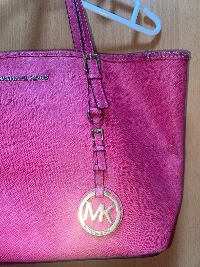 AUTHENTIC HOT PINK Michael Kors bag, Luxury, Bags & Wallets on Carousell