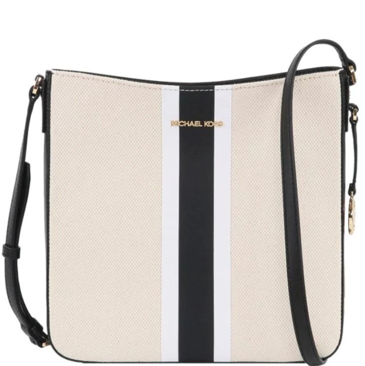 Michael kors jet set travel large messenger bag black sales