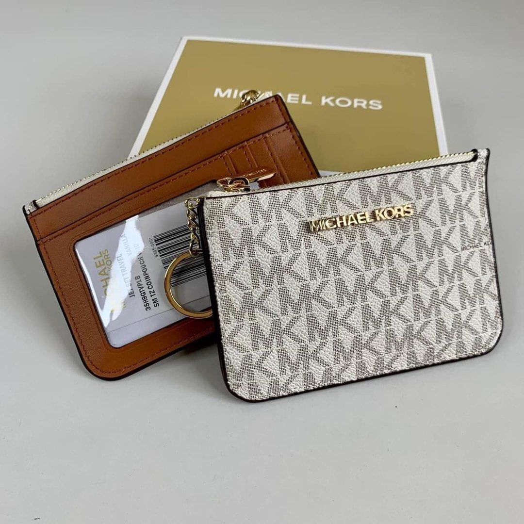 Authentic MICHAEL KORS Jet Set Travel Small Top Zip Coin Pouch with ID  Holder | Shopee Philippines