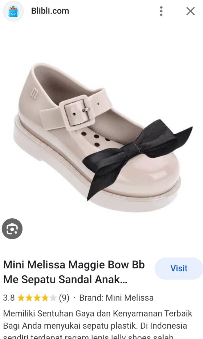 Mini melissa maggie bow top
