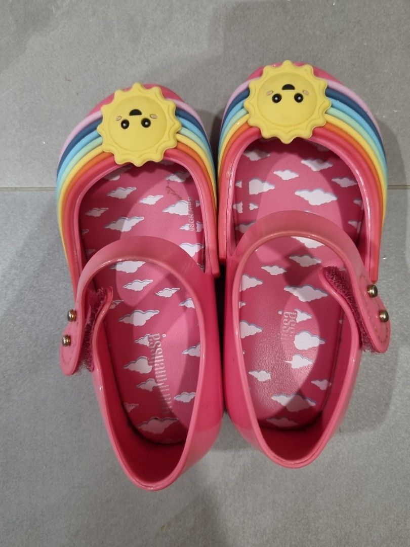 Mini melissa rainbow shoes sales