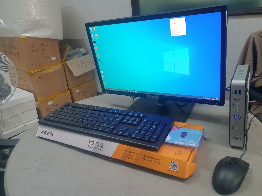 Mini PC set with 24 "monitors (Category: Laptops & Notebooks) located in Caloocan City. Submitted by mparkwayc17584 (Listing ID 1252850149, Image 1). Description: Mini PC Set for the compact place with 24 inch monitors for Home, office and shop counter, best for multimedia play platform (yot tube, facebook etc) Intel celeron 6th gen 8gb ram , 120gb ssd 24inch monitor Kb brand keyboard.mouse Wifi dongle Charger,vga cable.