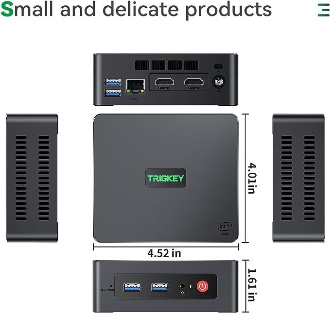 Mini PC TRIGKEY | 12th Intel Alder Lake N95 | 8GB DDR4 | 256G SSD ...