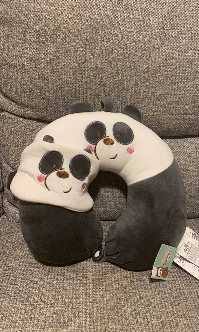 Miniso Travel Neck Pillow / Rest (We Bare Bears Edition), Hobbies