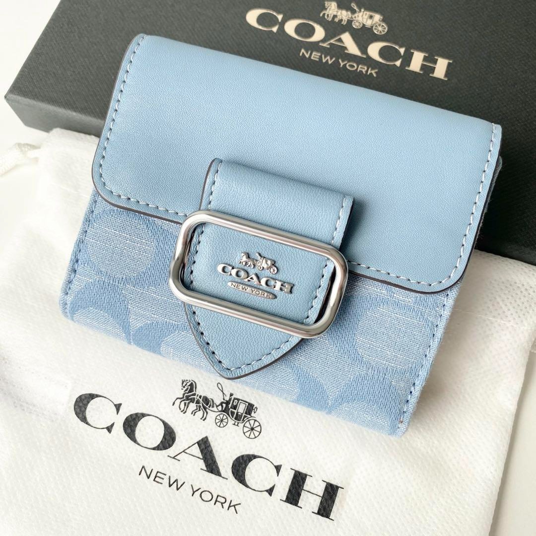 New Coach Original Light Blue Chambray Signature Collection