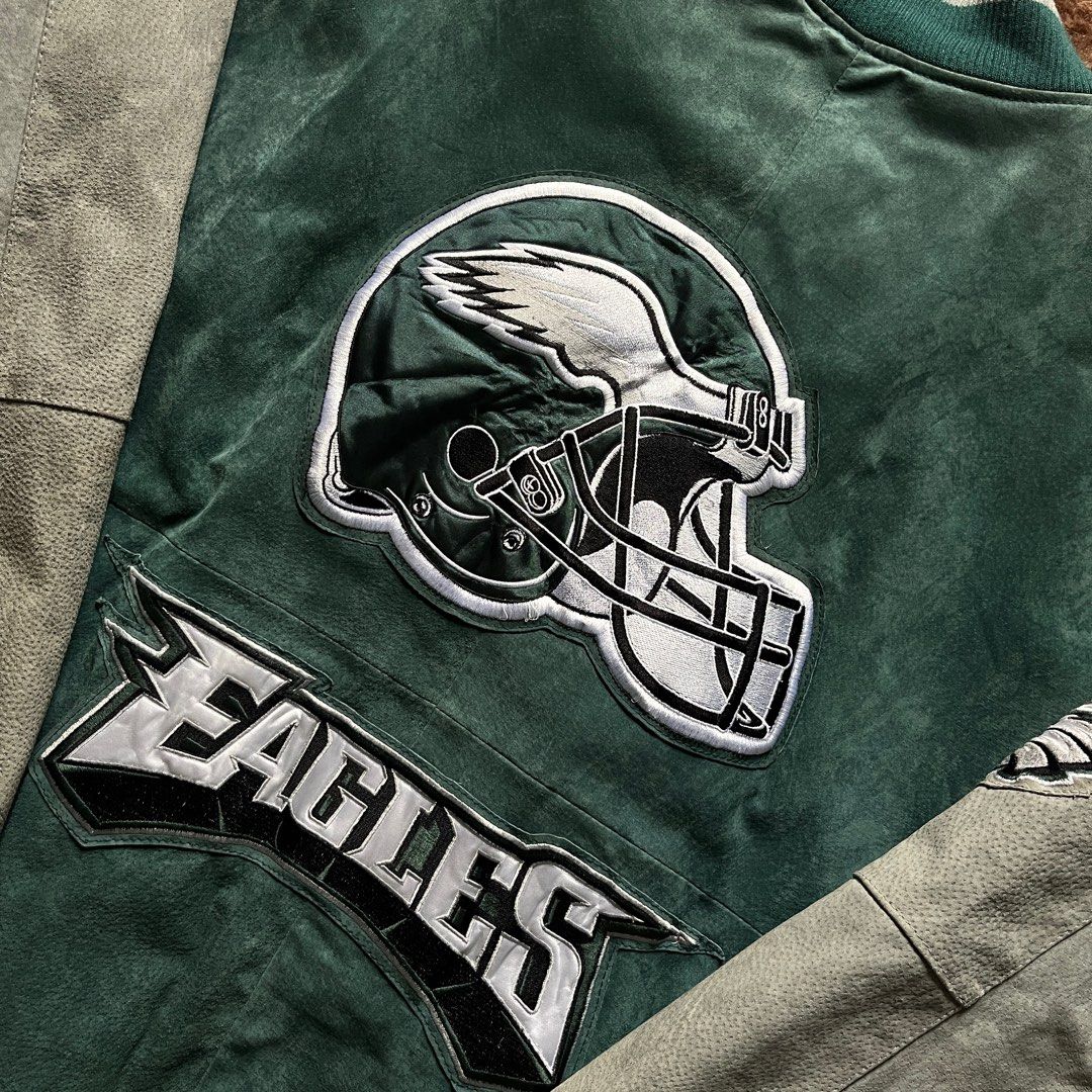 90's Philadelphia Eagles G-III Leather Varsity Bomber NFL Jacket