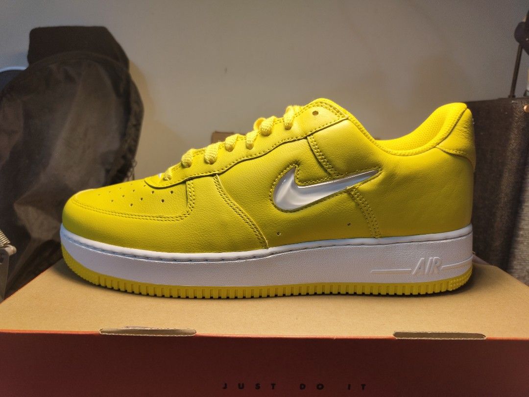 Nike Air Force 1 Jewel Yellow Men s Fashion Footwear Sneakers