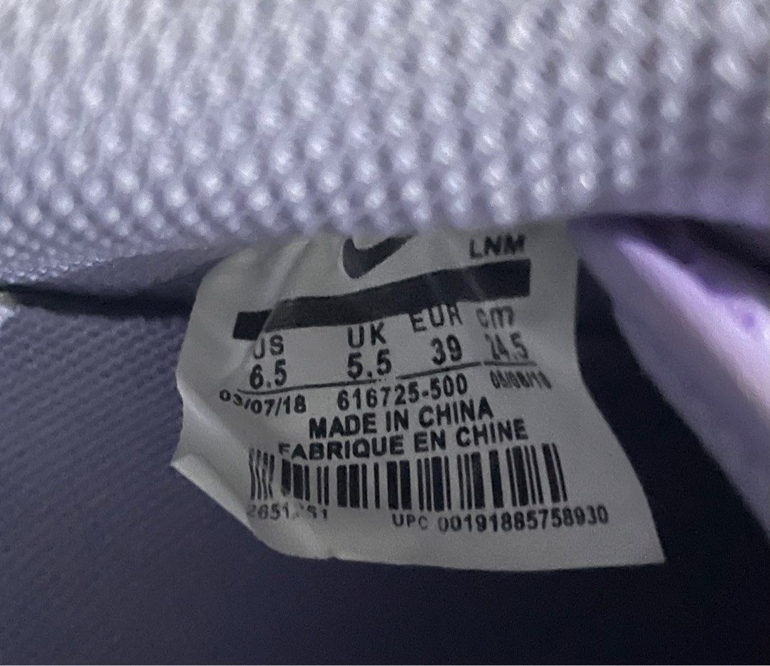 Nike Air force 1 Low light violet orange black just do it Women s