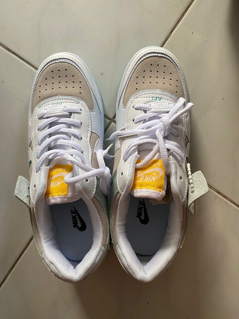Nike air force one mint, Fesyen Wanita, Sepatu di Carousell