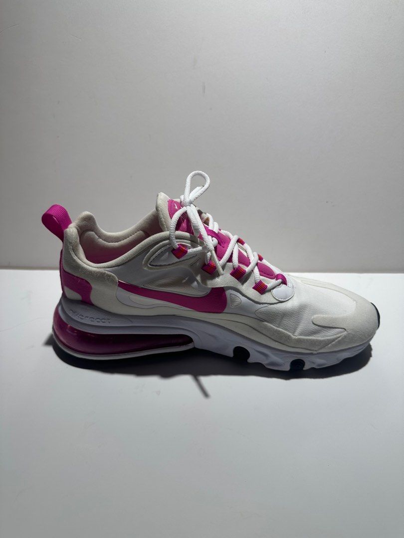 Nike 270 react best sale pink