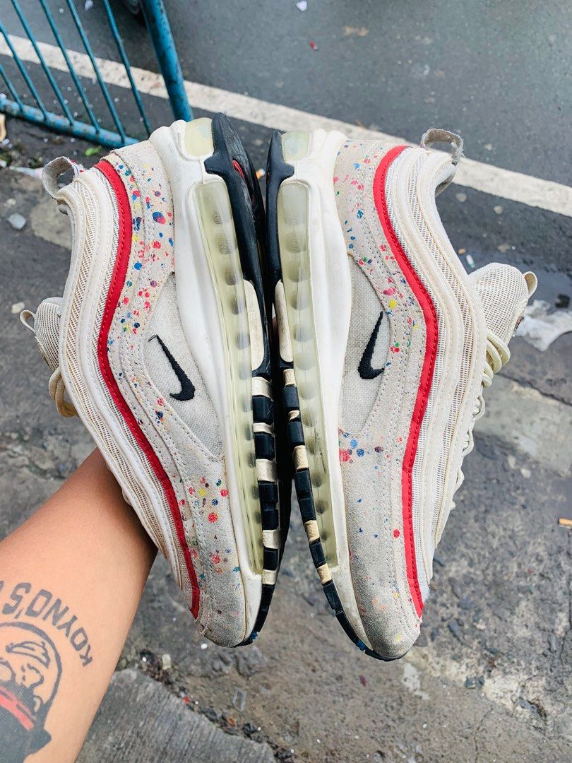 Air max 97 paint splatter on feet clearance