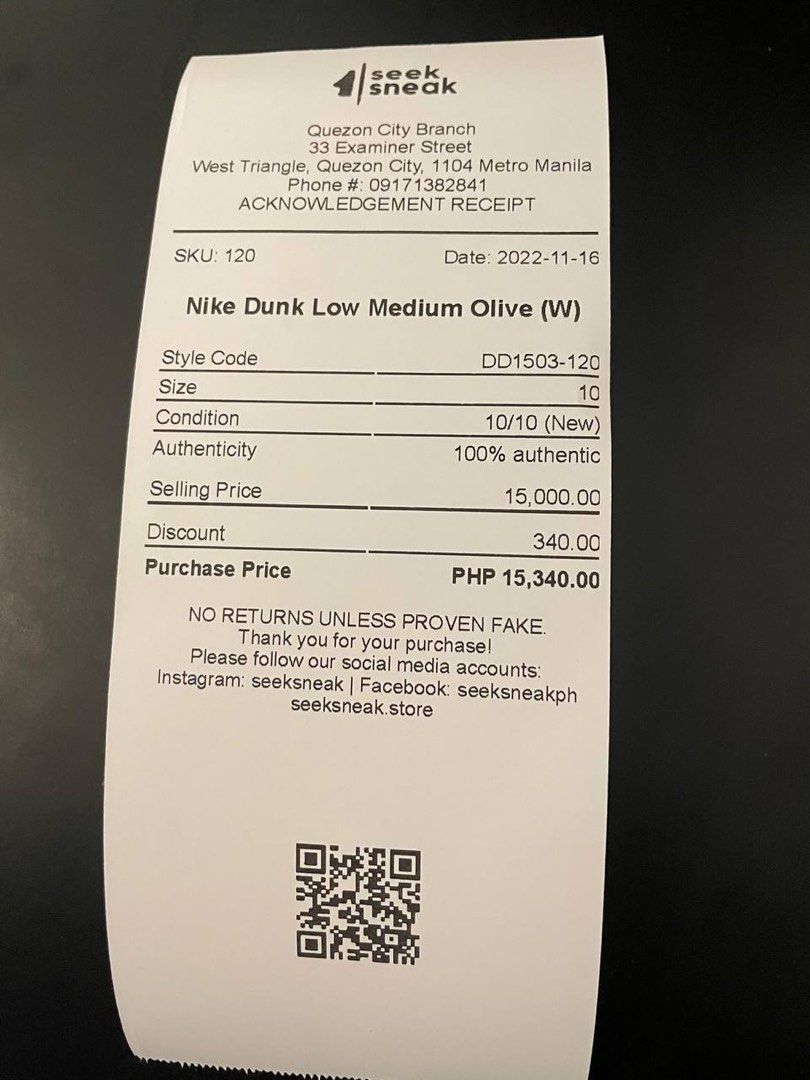 Nike Dunk Low Medium Olive (Category: Sneakers) located in Cagayan de Oro. Submitted by akipelago (Listing ID 1252729905, Image 3). Description: Bought almost for 15k ten months ago on seeksneak on ig. Shoe name: Nike Dunk Low Medium Olive Size: 8.5M/10W Rfs: need emergency fund Please don’t message if you’re only going to low bail. Price is fixed. -No box and receipt. (Accidentally thrown away. But can show you convo of me and seeksneak on ig fo