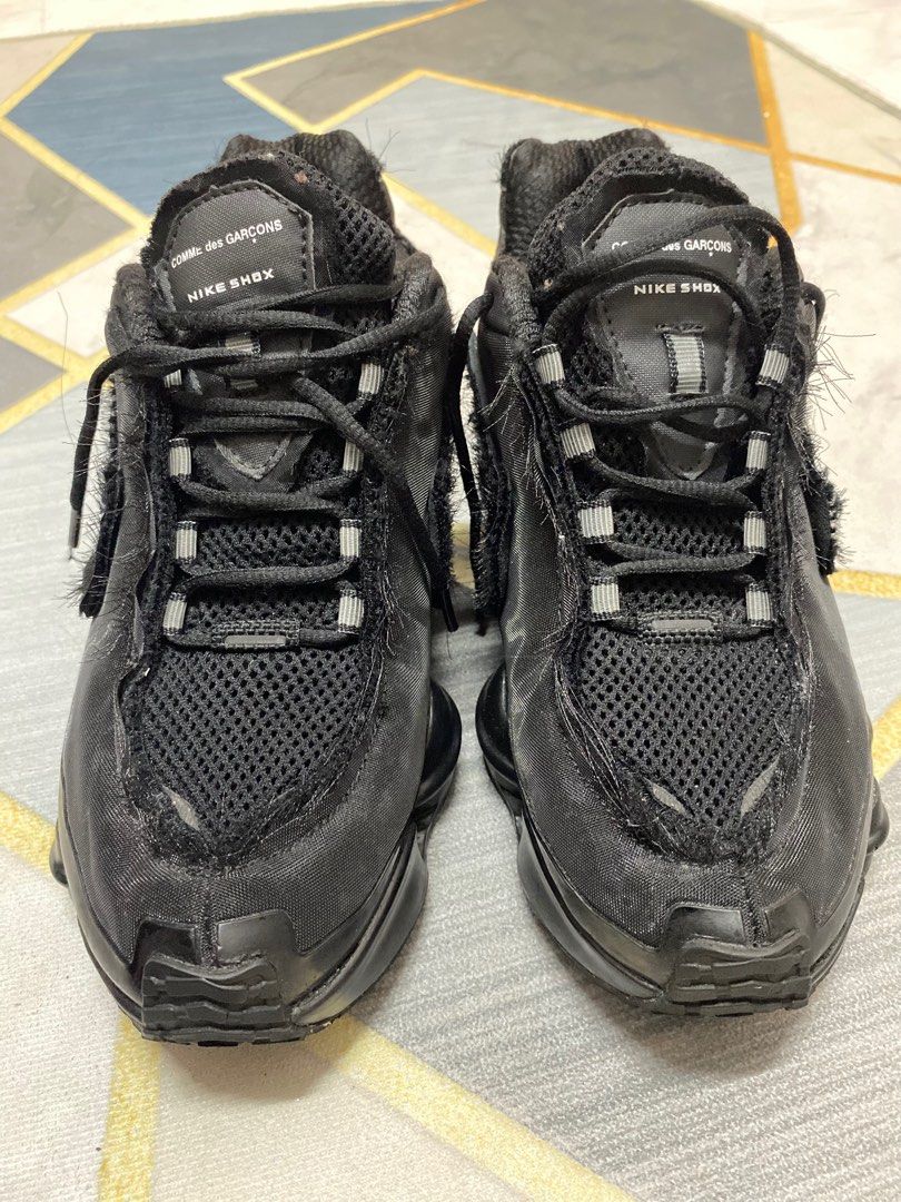 Cdg nike shox black discount