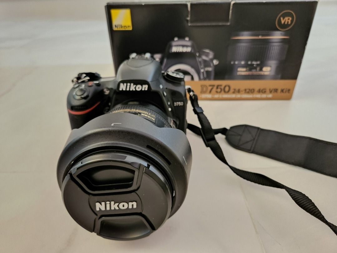 Nikon D750 99%新+ AF-S 24-120mm f4G VR 鏡頭Kit Set, 攝影器材, 相機