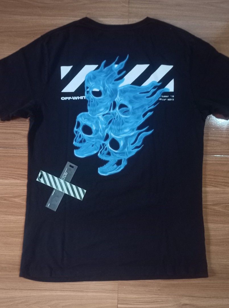 Off white outlet t shirt skull