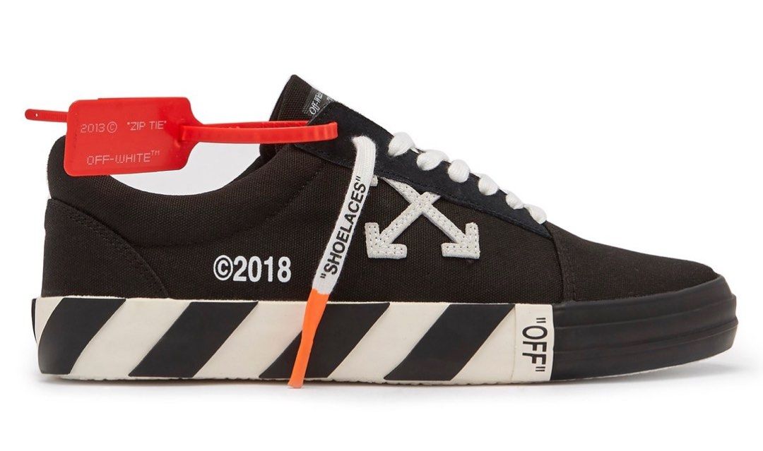 Off White VULC canvas trainers sneakers shoes Carousell