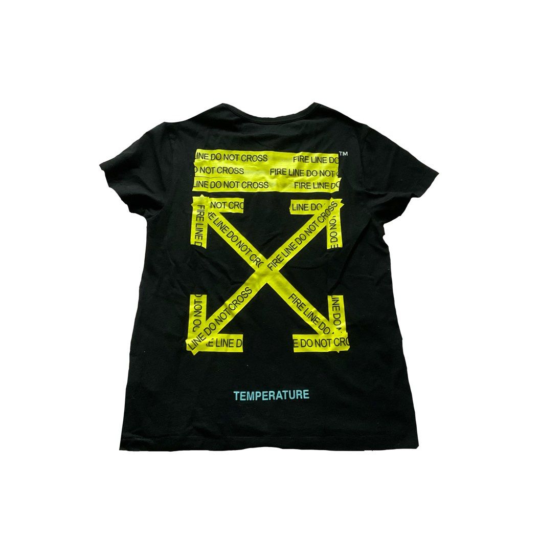 Off white cross top line t shirt