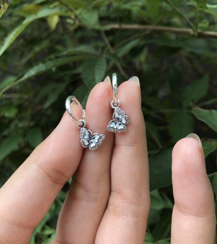 Buy Revere Sterling Silver Butterfly Huggie Hoop Earrings  Womens earrings   Argos