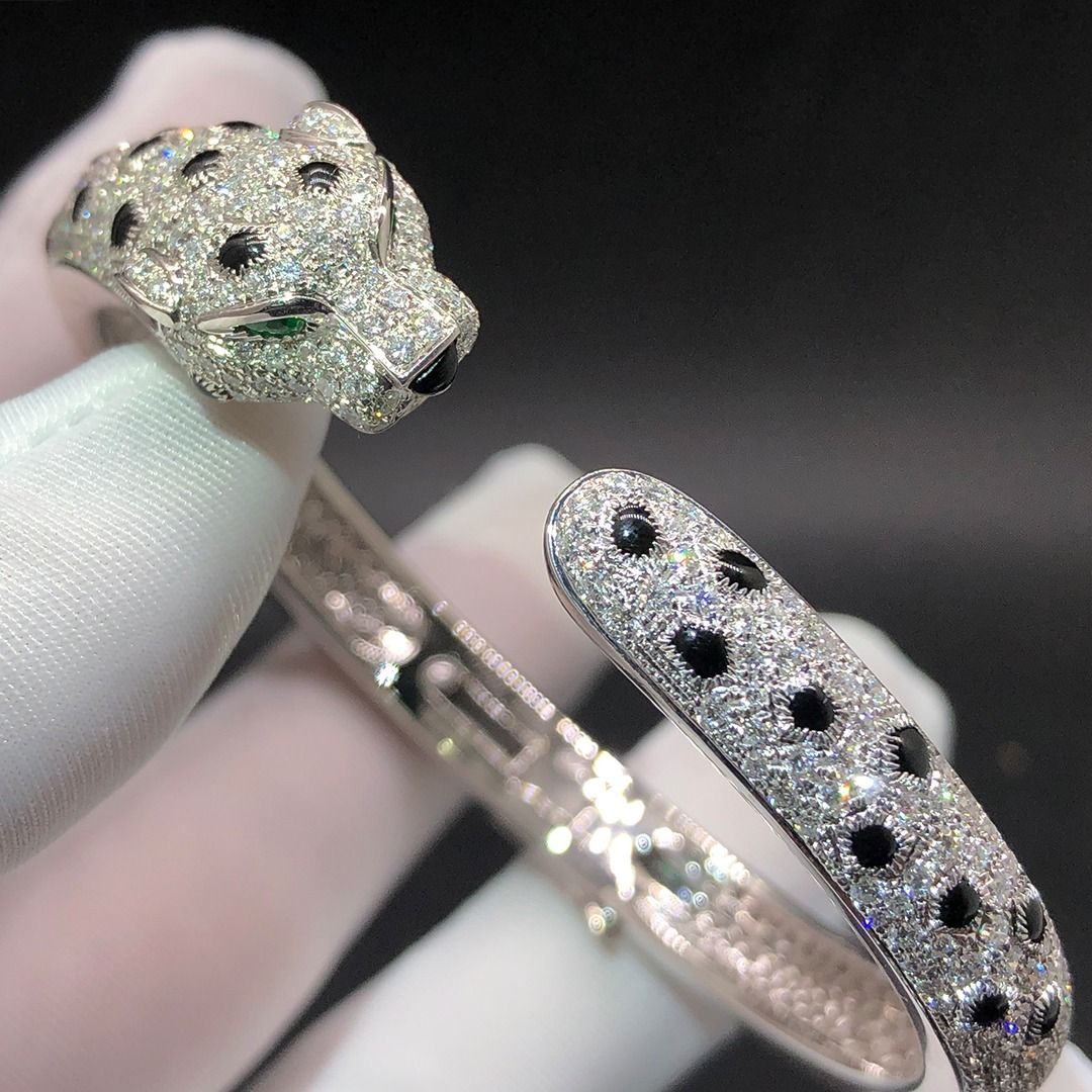 Onyx and discount diamond panther bracelet