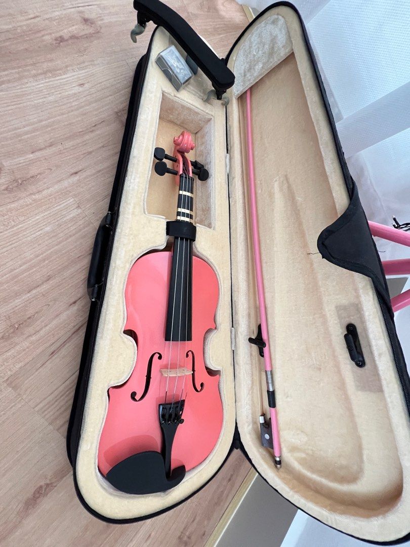 Pink violin store for sale