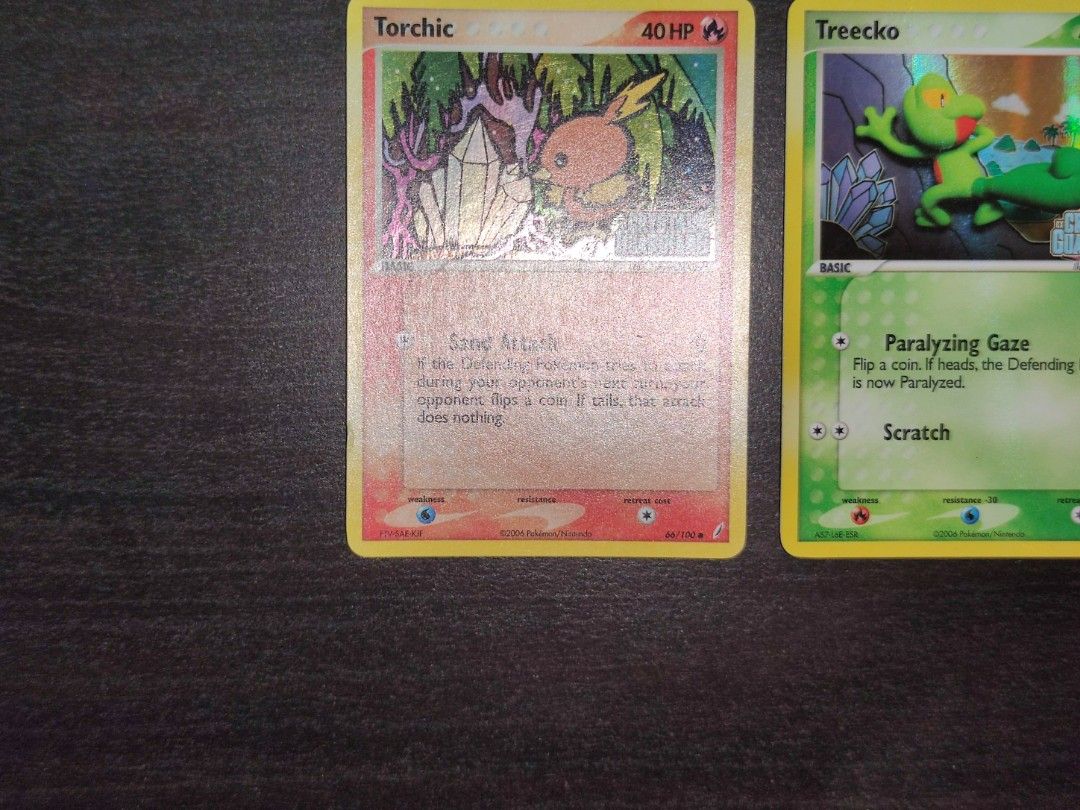 Pokemon Torchic & Treecko Crystal Guardian Set, Hobbies & Toys, Toys &  Games on Carousell