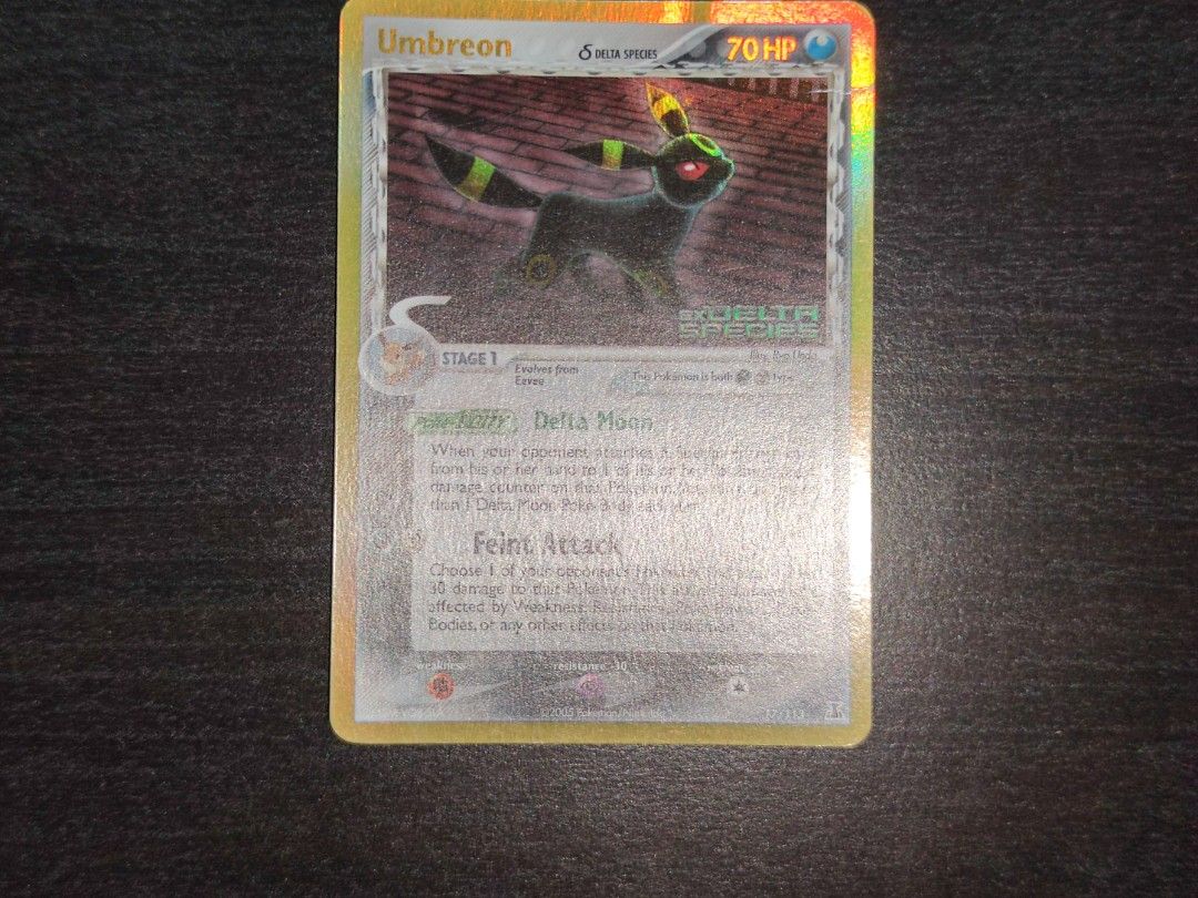 Pokemon Umbreon EX Delta Species 17/113 Reverse Holo, Hobbies & Toys, Toys  & Games on Carousell