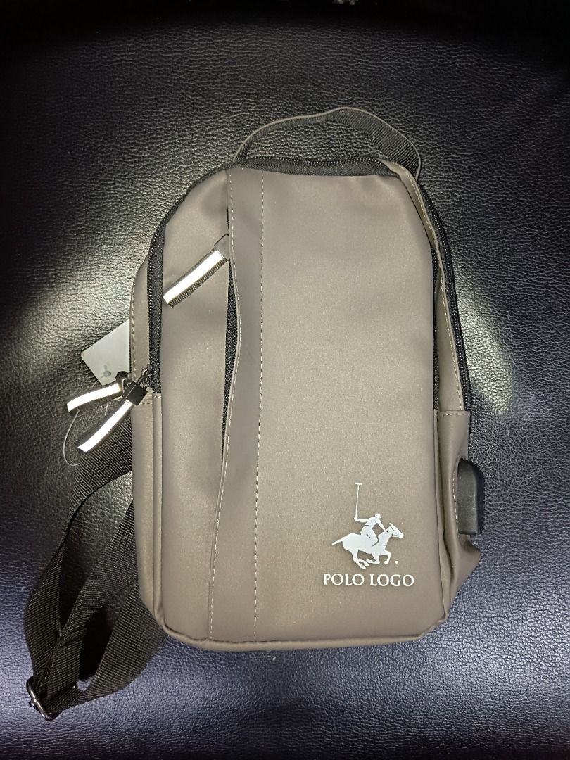 Polo Chest Bag USB Charging Sling Bag