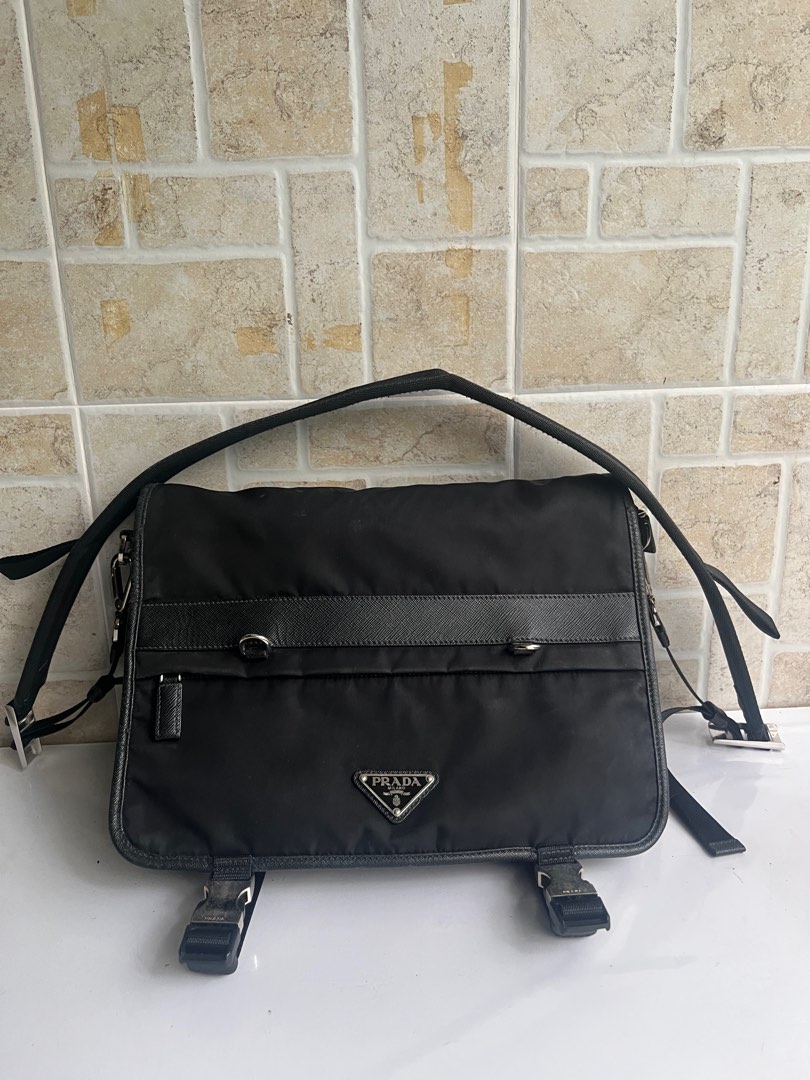 Prada Nylon Messenger Bag, Men's Fashion, Bags, Sling Bags on Carousell