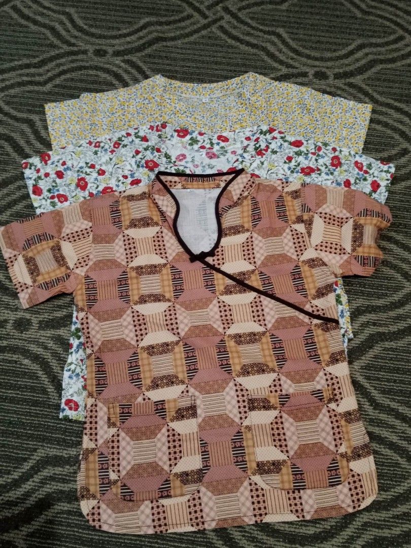 pre loved scrub suits (Category: Sets & Coordinates) located in Bulacan. Submitted by strong.bright.minds (Listing ID 1252847958, Image 1). Description: xs to s used for several occasions only. 3 tops for 250php.