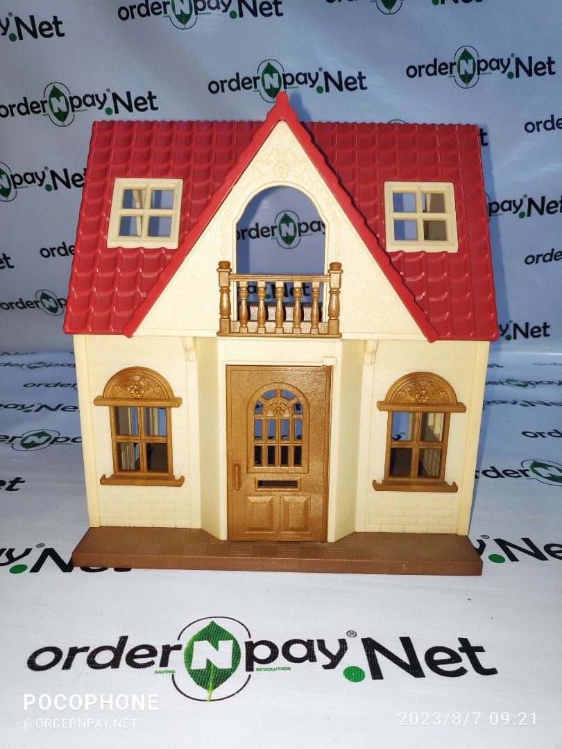 Preloved Sylvanian Families Red Roof Cosy Cottage Starter Home (house