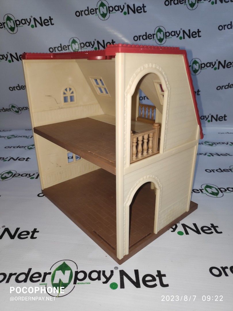 Preloved Sylvanian Families Red Roof Cosy Cottage Starter Home (house