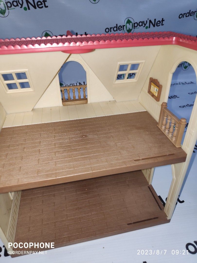 Preloved Sylvanian Families Red Roof Cosy Cottage Starter Home (house