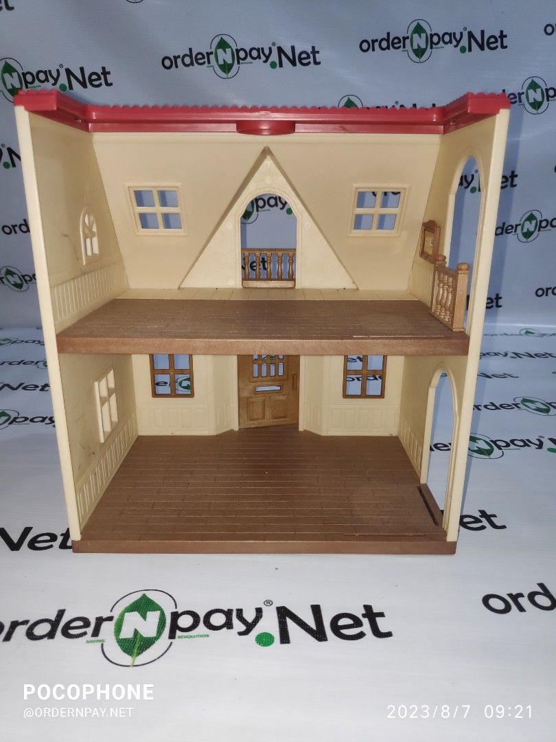 Preloved Sylvanian Families Red Roof Cosy Cottage Starter Home (house