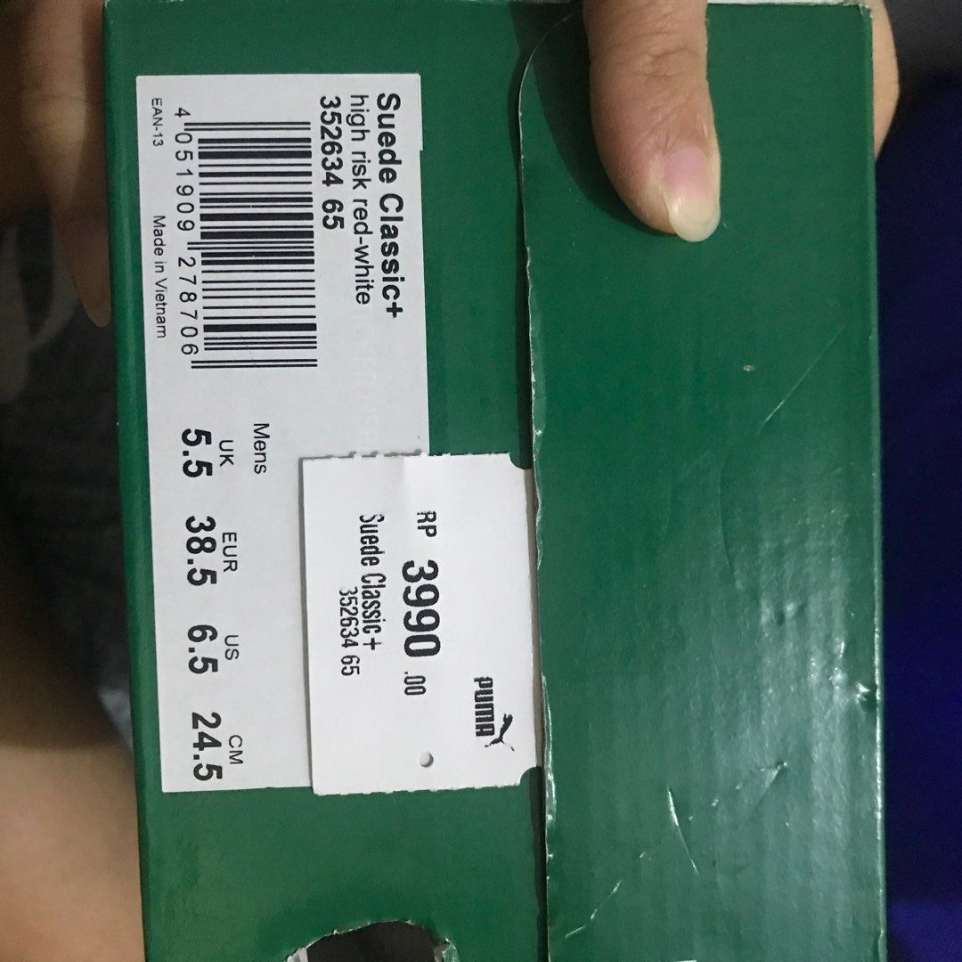 Puma anti counterfeit label top