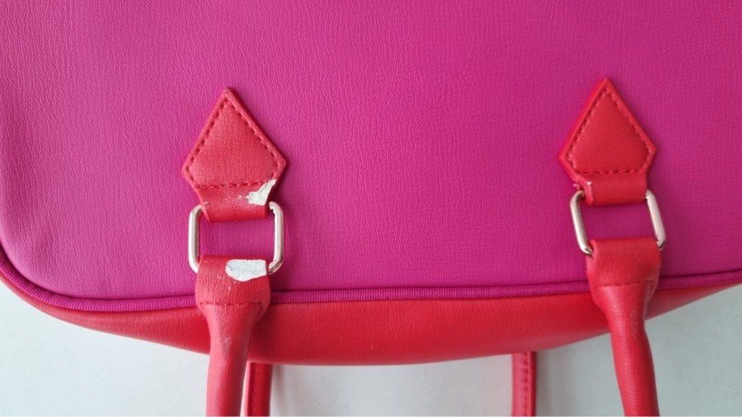 Red and Pink Shoulder Bag
