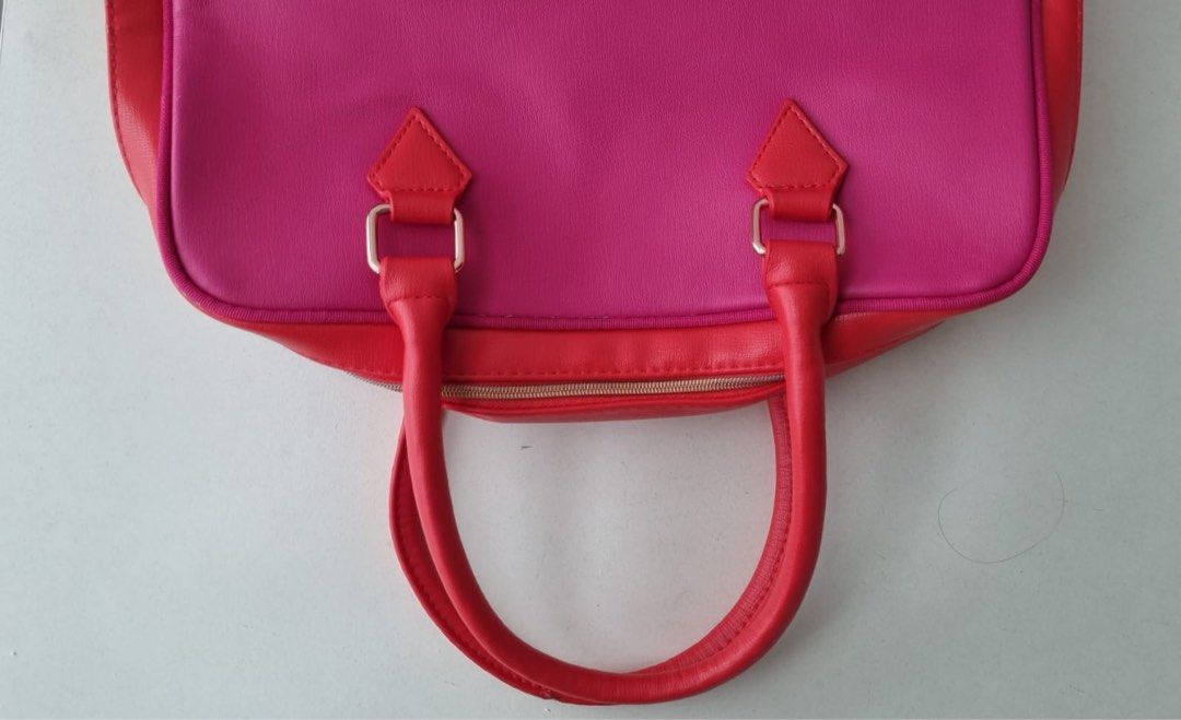 Red and Pink Shoulder Bag