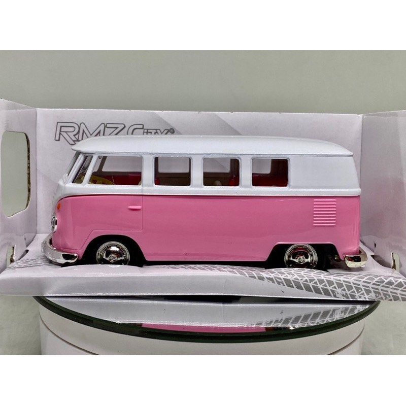 RMZ City VOLKSWAGEN T1 TRANSPORTER Pink Edition Van Bus Delivery