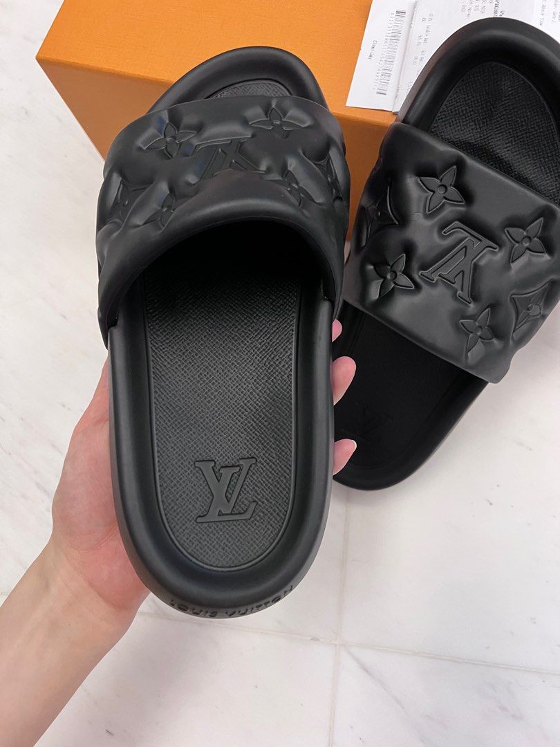 Lv men sandal slipper slides waterfront mule, Luxury, Sneakers