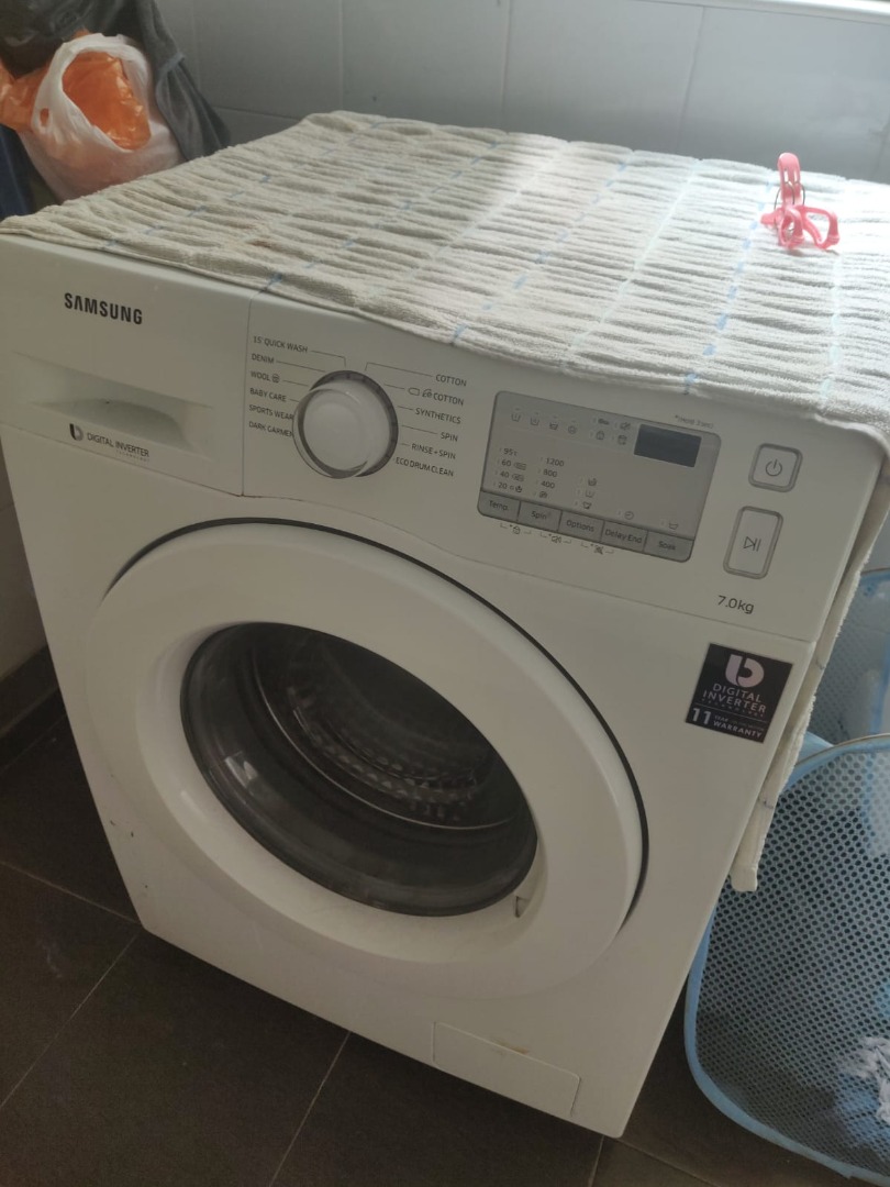 Samsung front load washing machine 6.3liter/kg, TV & Home Appliances