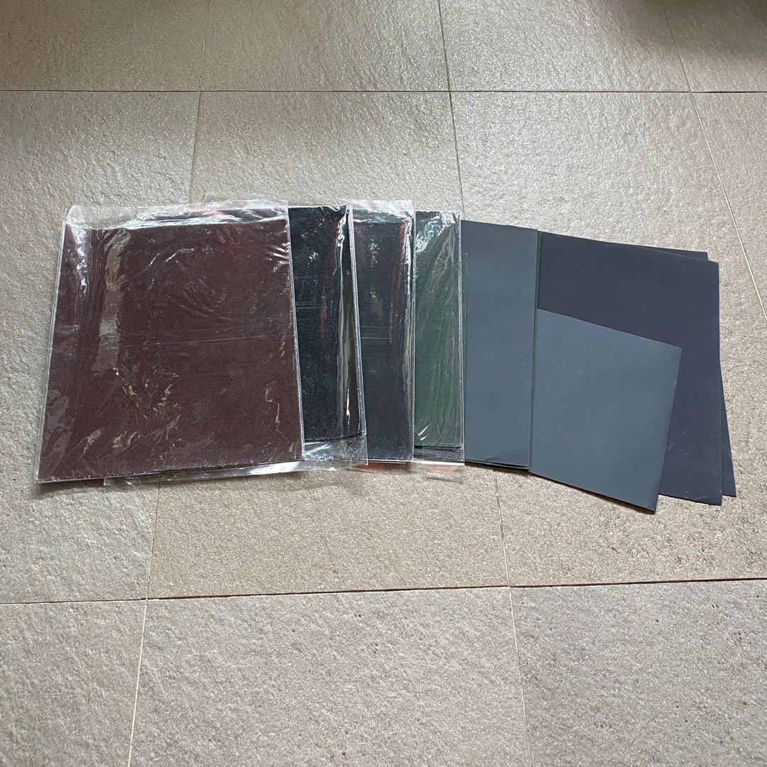 A4 Sandpaper New 120, 240, 400, 600, 800, 1200 grits 1 dollar per piece, Hobbies & Toys