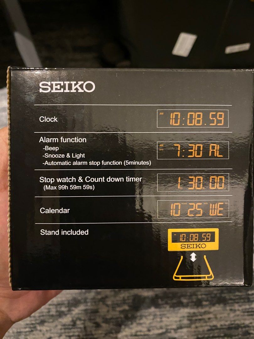 Seiko digital clock, Furniture & Home Living, Home Decor, Clocks on