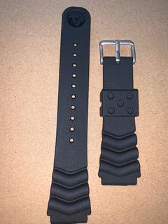 Black and Navy Blue rubber strap Ready stock : Seiko Dive watch automatic quartz Diver watch Z22 rubber strap 22mm wide OEM strap for SkX 7002 6309 5KX vintage look