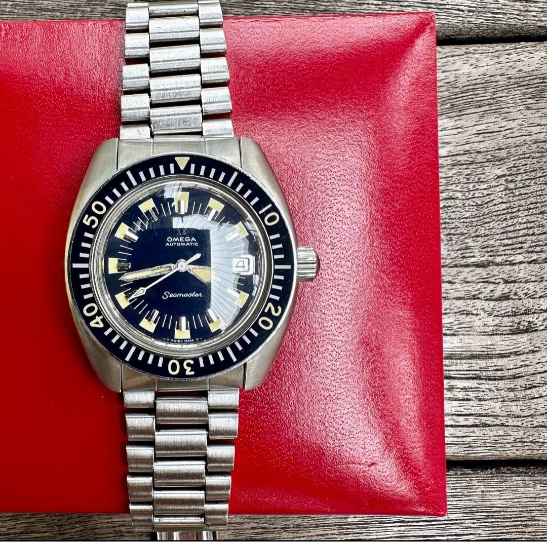Serviced Box Sharp case Omega Seamaster 120m DEEP BLUE Luxury