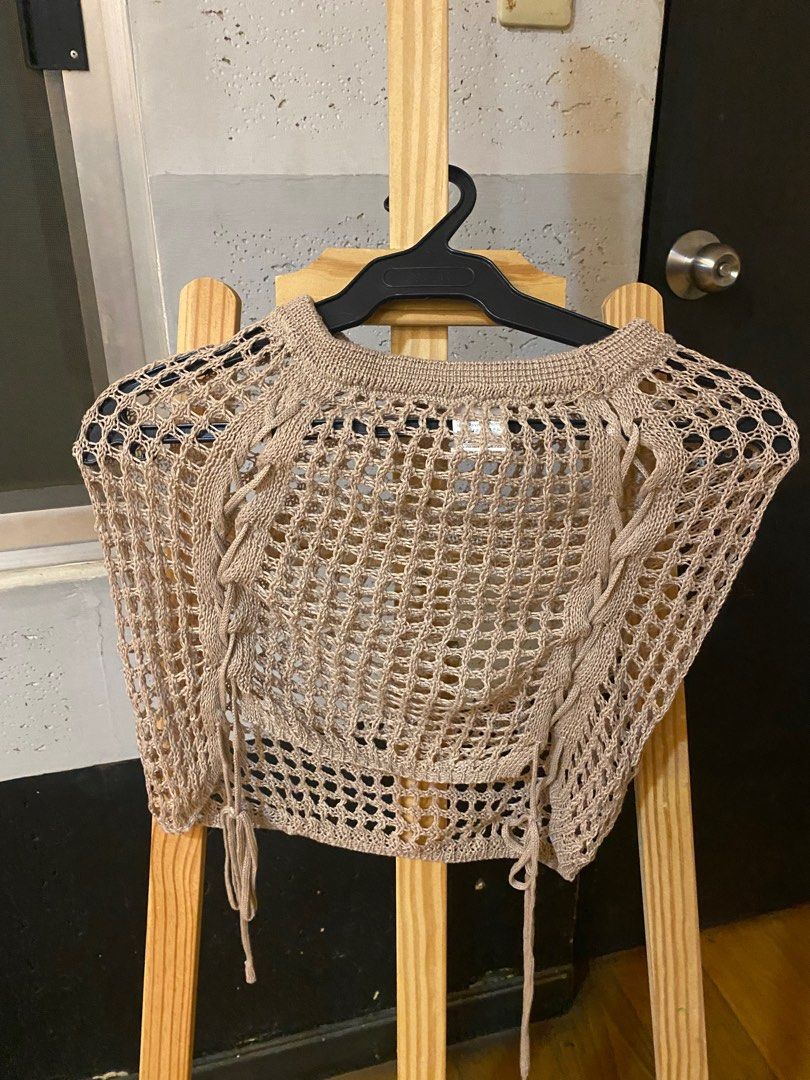 Shein bikini cover up knitted (Category: Bikinis & Swimsuits) located in Manila. Submitted by kellypickle (Listing ID 1252909591, Image 1). Description: Brand new never used Stretcheable so can fit xs to small.