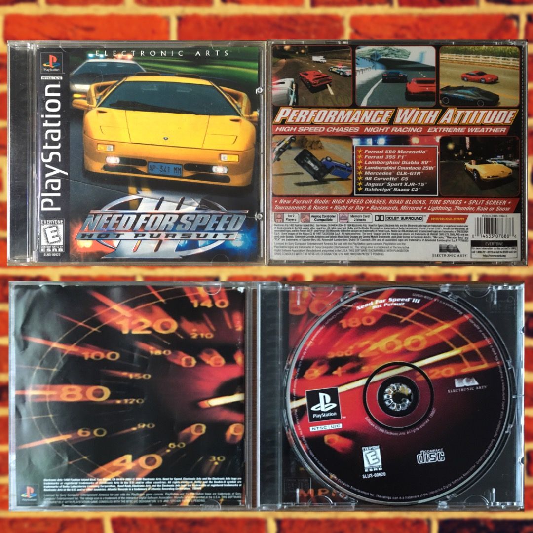 Sony PlayStation Game Need for Speed 3 Hot Pursuit Quake 2