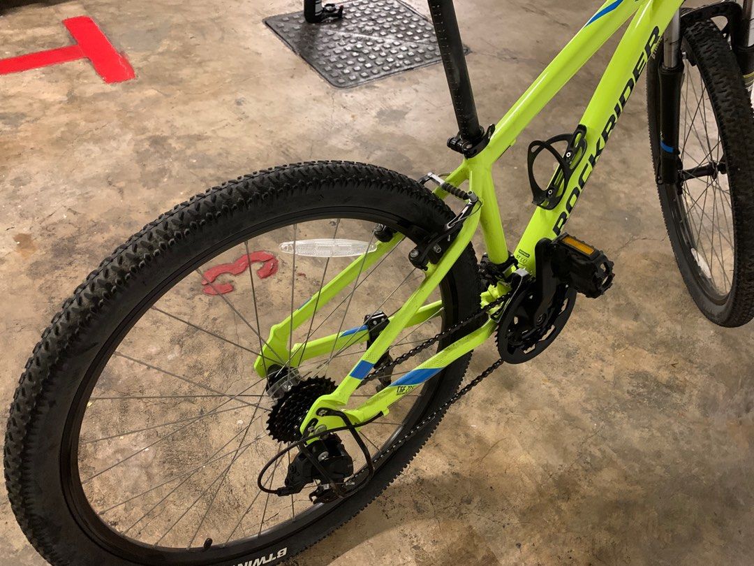 Sport Trial Bike Rockrider ST100 27.5 inch 21 sp yellow come with helmet and more
