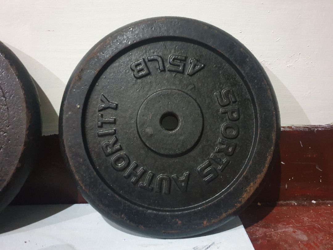 Sports Authority 45 lb Plates (2 Pieces) on Carousell