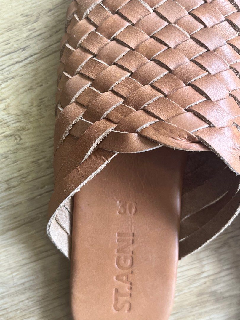 St agni bunto woven loafers vintage tan store