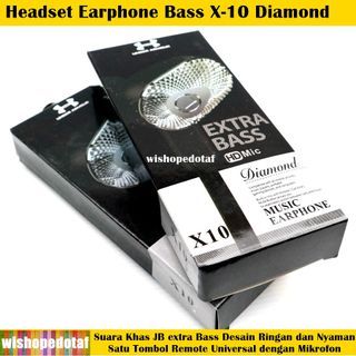 Stereo Headset Diamond Bass X-10 Musik