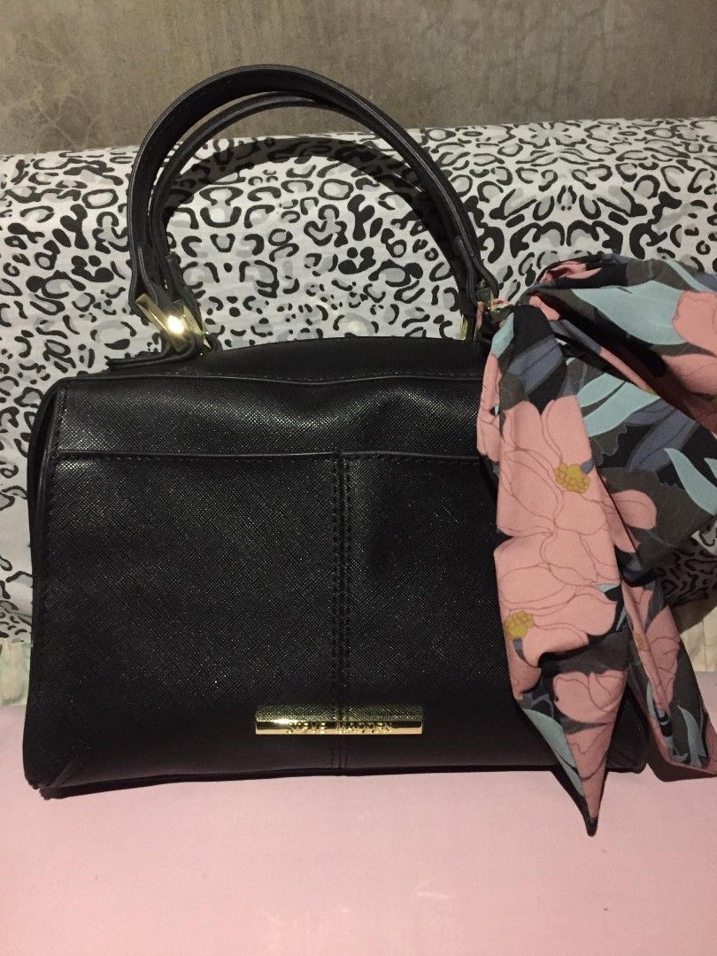 Steve Madden Breese Crossbody Bag Faux Leather black Women s